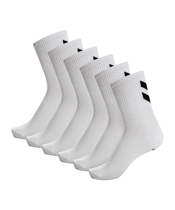 Hummel Chevron 6-Pack Socken Weiss F9425 - weiss