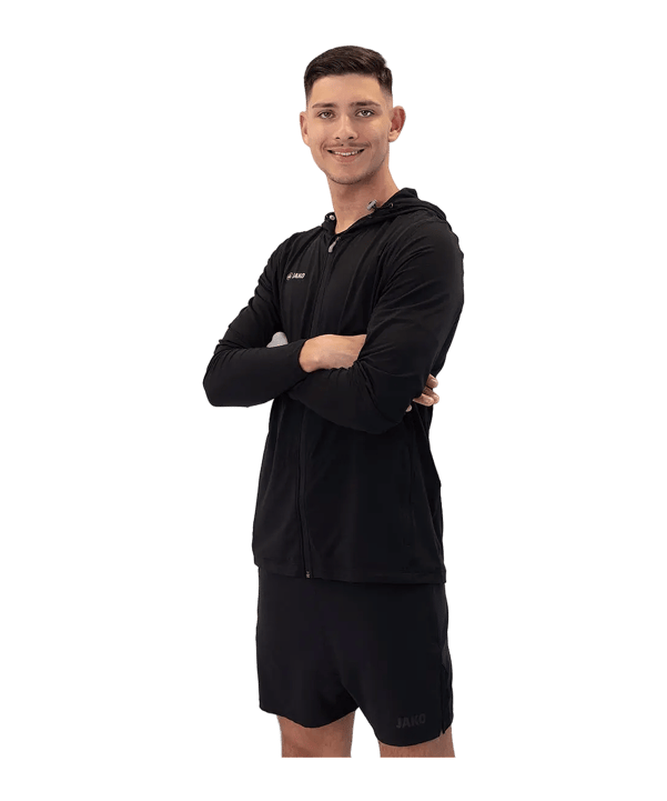 JAKO Giacca con cappuccio nero C08 - nero