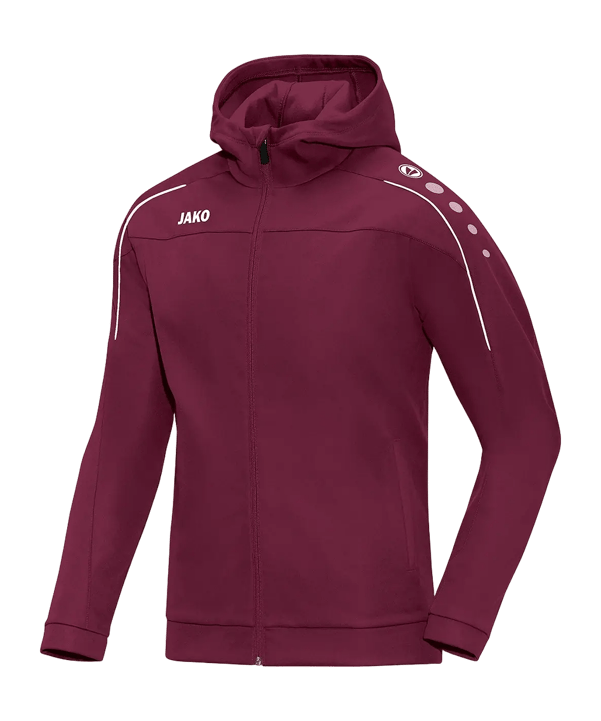 JAKO Classico Veste à capuche Rouge C14 - rouge