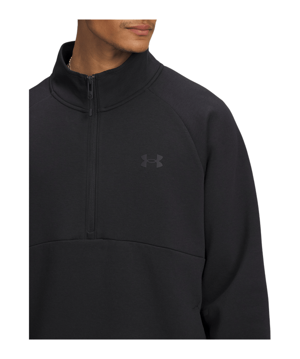 Under Armour Unstoppable Flc Half Zip Top Schwarz F001 - schwarz