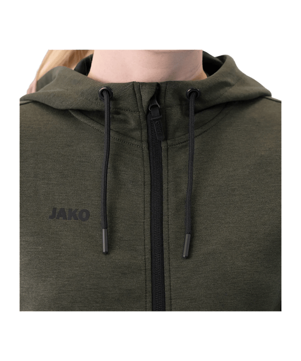 JAKO Premium Basic Giacca con cappuccio Donna Verde C28 - verde