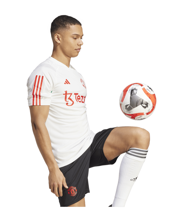 adidas Manchester United Trainingsshirt Weiss - weiss
