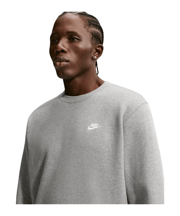 Nike Club Sweatshirt Grijs K063 - grijs