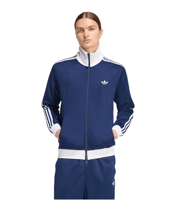 adidas Originals Classic Track Top Trainingsjacke Blau - blau