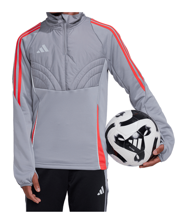 adidas Tiro 24 Trainingsjacke Kids Grau - grau
