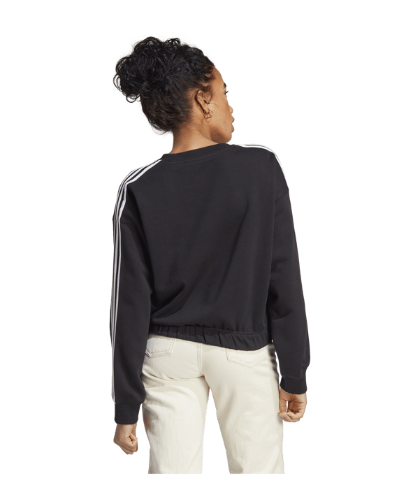 adidas Essentials Crop Sweatshirt Damen Schwarz - schwarz