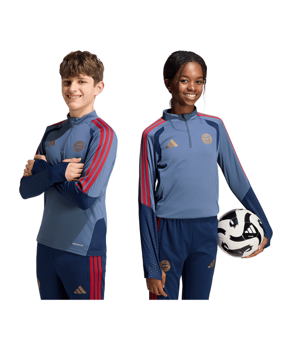 adidas FC Bayern München Sweatshirt Kids Blau - blau