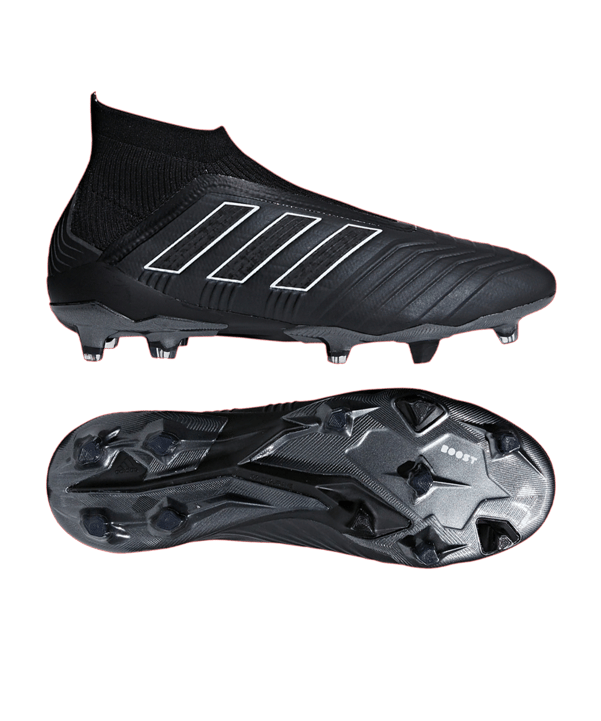 adidas Predator 18+ FG Schwarz - schwarz