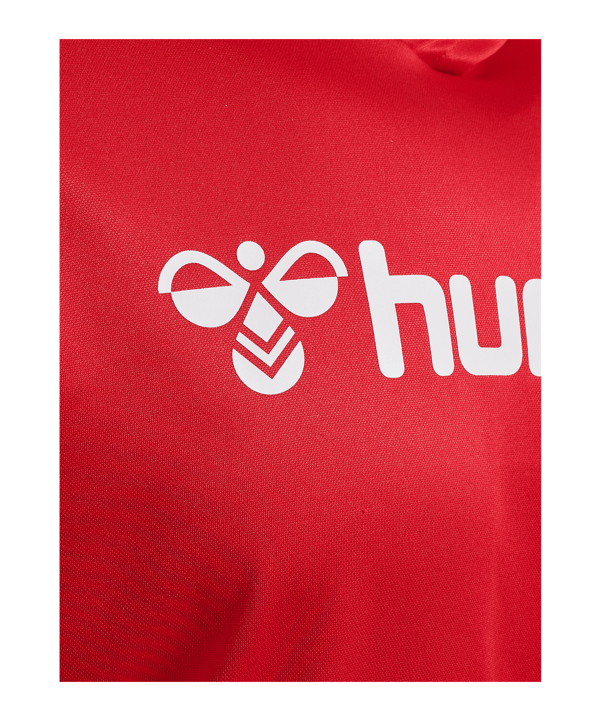Hummel Logo Hoody Rot F3062 - rot
