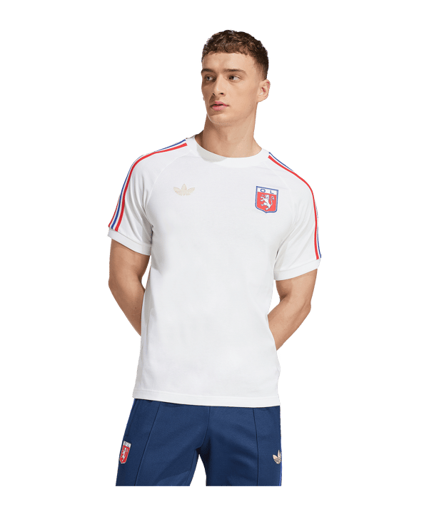 adidas Olympique Lyon 75 T-Shirt Weiß - weiss