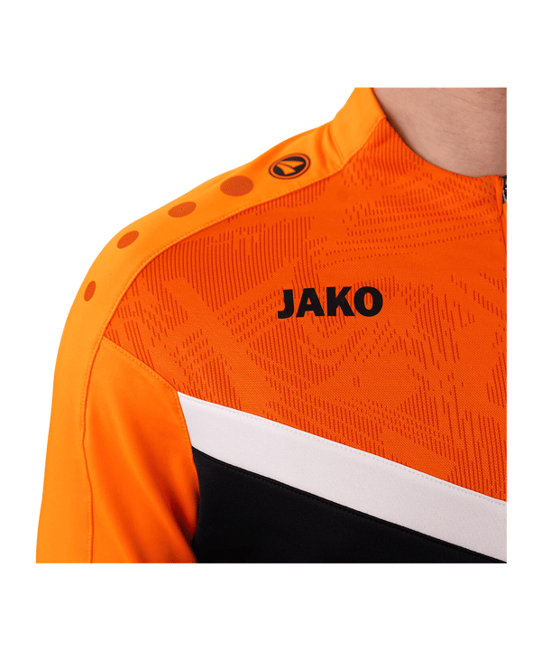 JAKO Iconic HalfZip Sweatshirt Schwarz F807 - schwarz