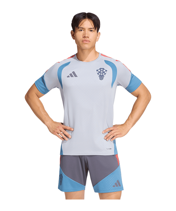 adidas Kroatien Tiro Trainingsshirt 2026 Grau - grau