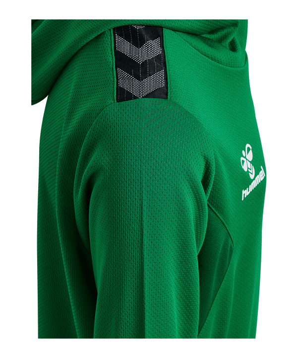 Hummel Authentic Pl Hoody Kids Grün F6235 - gruen