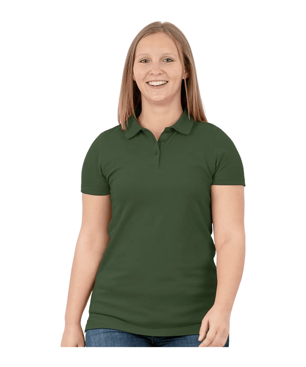 JAKO Organic Stretch Polo Shirt Damen Grün F240 - gruen
