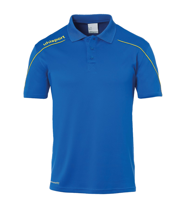 uhlsport Stream 22 Poloshirt Kids Blau Gelb F14 - blau