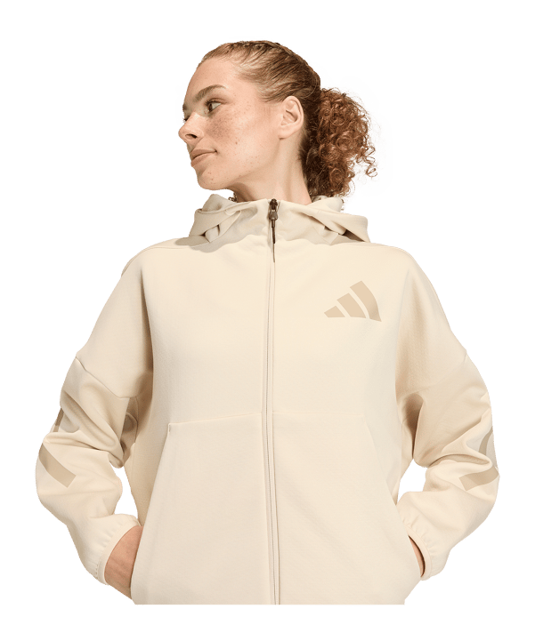 adidas Z.N.E Kapuzenjacke Damen Weiß - weiss