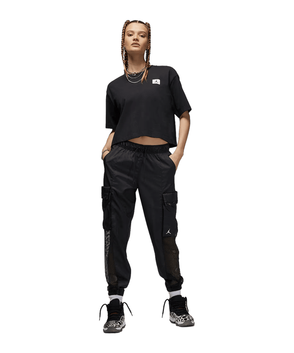 Jordan Essential Boxy T-Shirt Damen Schwarz F010 - schwarz