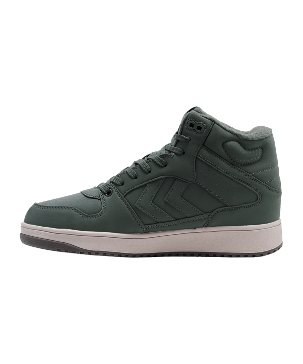 Hummel St. Power Play Mid Tex Sneaker Grün F6126 - gruen