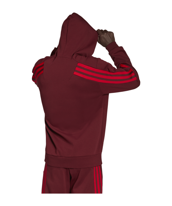 adidas Future Icons Relaxed Kapuzenjacke Rot - rot