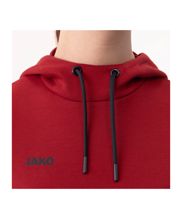 JAKO Premium Basic Sweatshirt à capuche Femmes Rouge C001 - rouge