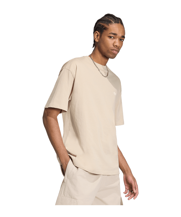 adidas Originals Trefoil Essentials Loose T-shirt Beige - beige