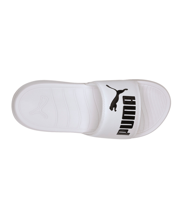 PUMA Popcat 20 Badelatsche Weiss Schwarz F02 - weiss