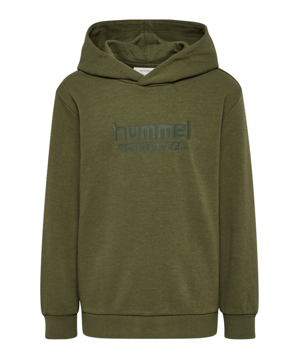 Hummel Base Hoody Kids Grün F6603 - gruen