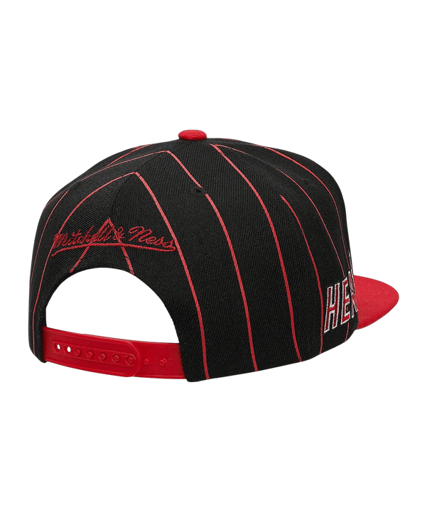 Mitchell and Ness NBA Miami Heat Patch Snapback Cap Schwarz - schwarz