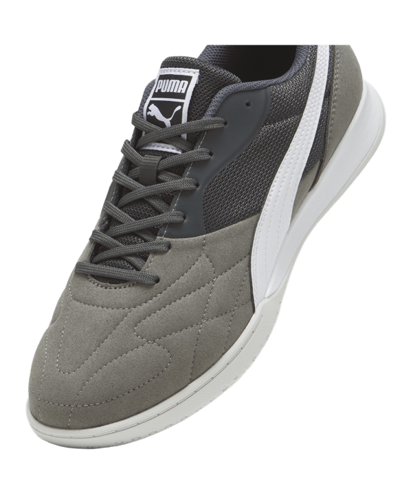 PUMA KING Top IT Halle Grau Weiss F05 - grau