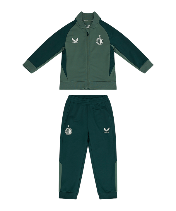 Castore Feyenoord Rotterdam Pro Players Trainingsanzug Kids Grün F097 - gruen