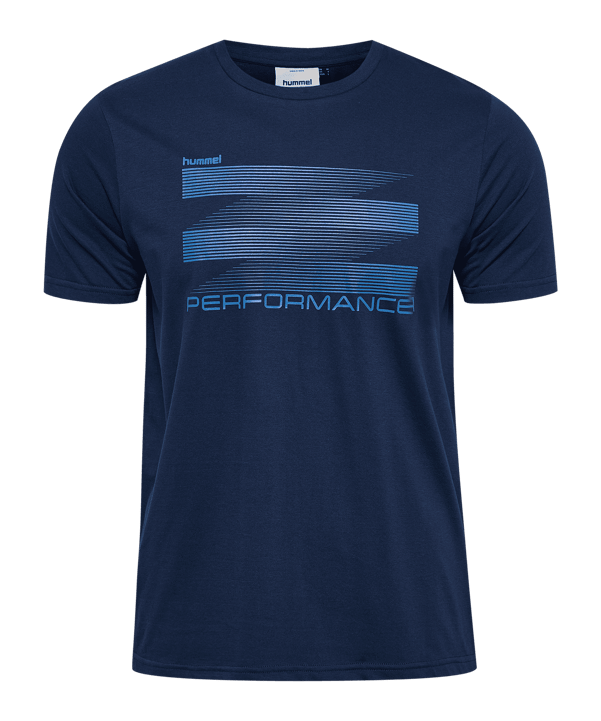 Hummel Pulse Graphic S/S T-Shirt Blau F7459 - blau