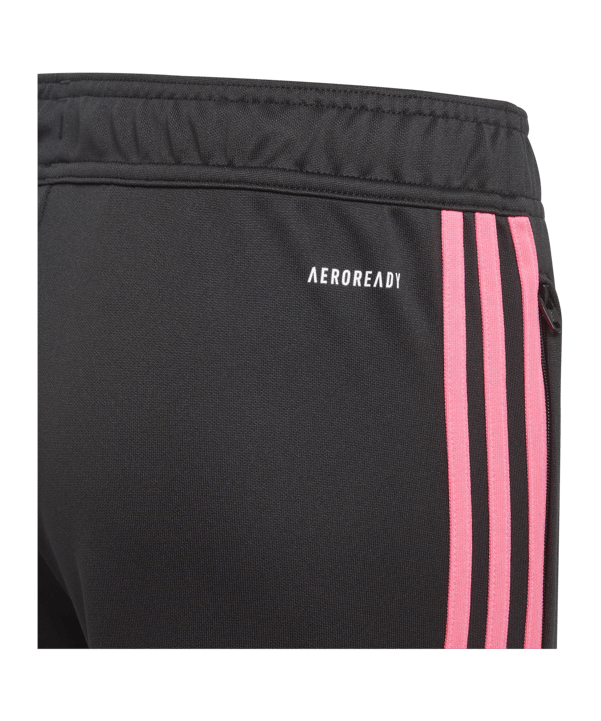 adidas Tiro 23 Club Trainingshose Kids Schwarz Pink - schwarz