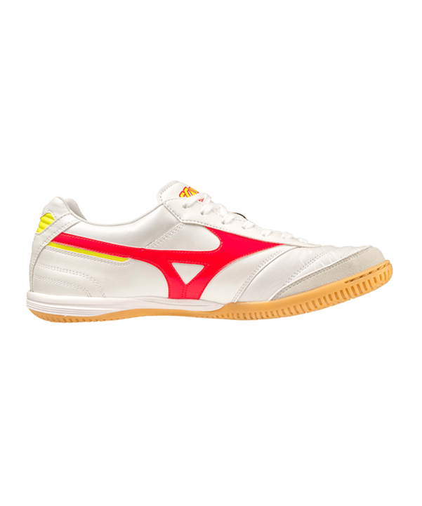 Mizuno Morelia Sala Elite IN Halle Release Weiss Rot Gelb F64 - weiss