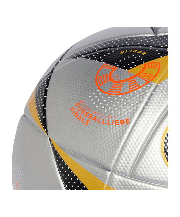 adidas League Euro24 Final Trainingsball Silber - silber