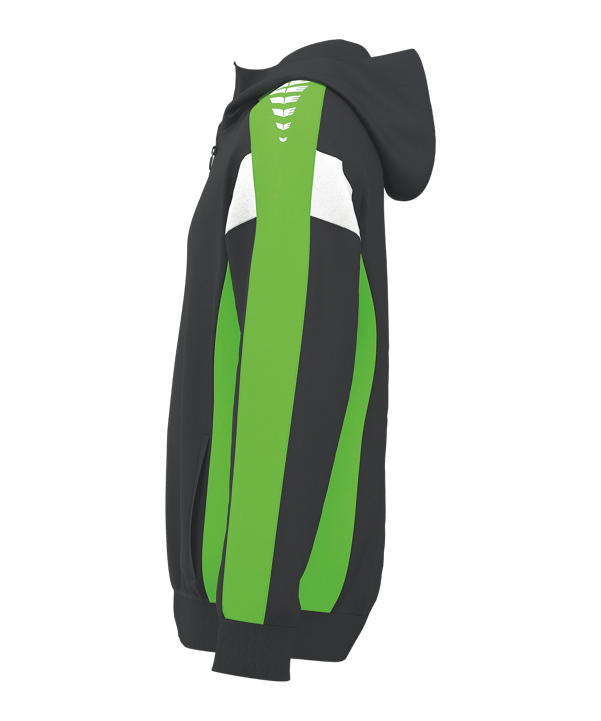 Erima Celebrate 125 Kapuzenjacke Kids Schwarz Fschwarzgreengecko - schwarz