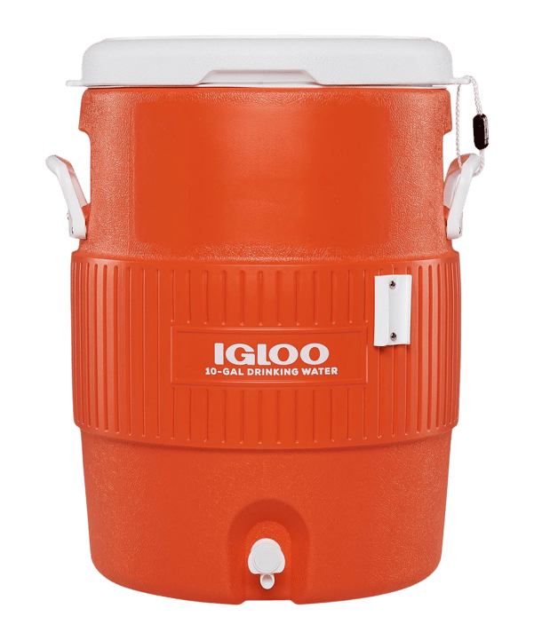 Igloo 10 Gallon Seat Top with Cup Dispenser 37,9L Getränkekühler Accessoire Orange - orange