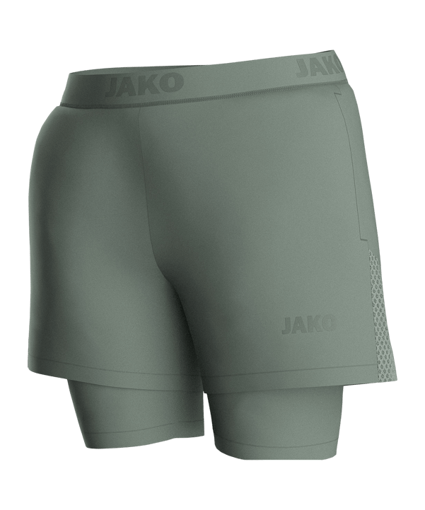 JAKO Power 2in1 Short Damen Grün F237 - gruen