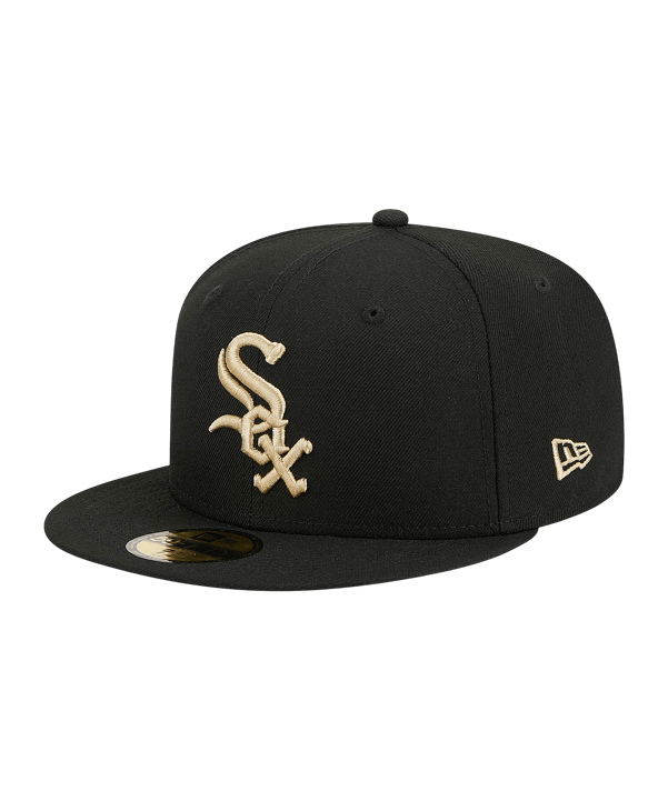 New Era Chicago White Six 59Fifty Cap Schwarz - schwarz