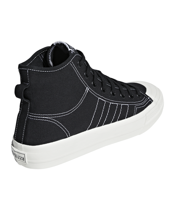 adidas Originals Nizza RF Hi Schwarz Weiss - schwarz
