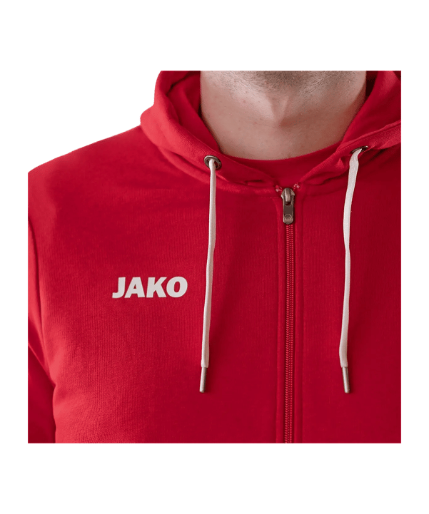 JAKO Base Jas met capuchon Rood K001 - rood