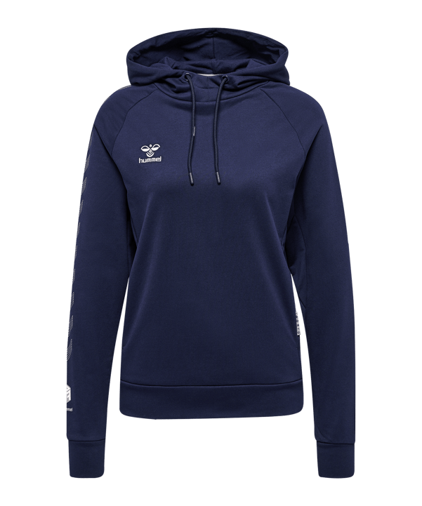 Hummel Move Grid Cotton Hoody Damen Blau F7026 - blau