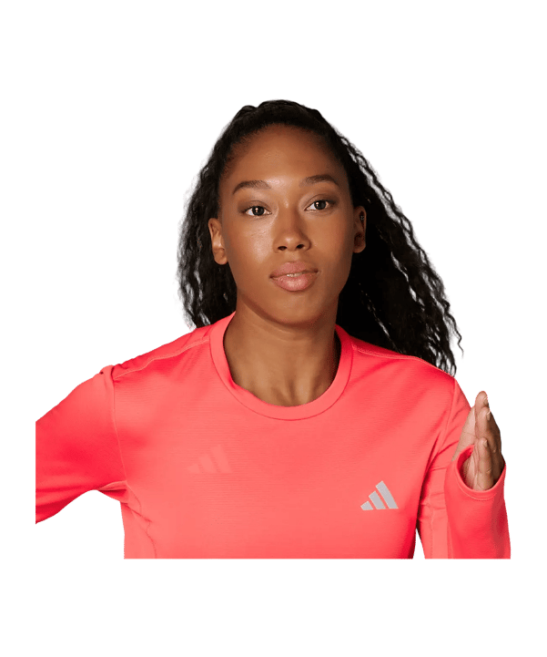 adidas Adizero Ekiden Sweatshirt Damen Rot - rot