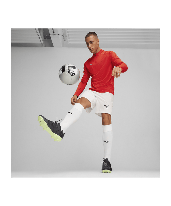 PUMA teamFINAL Training 1/4 Zip Sweatshirt Rot F01 - rot
