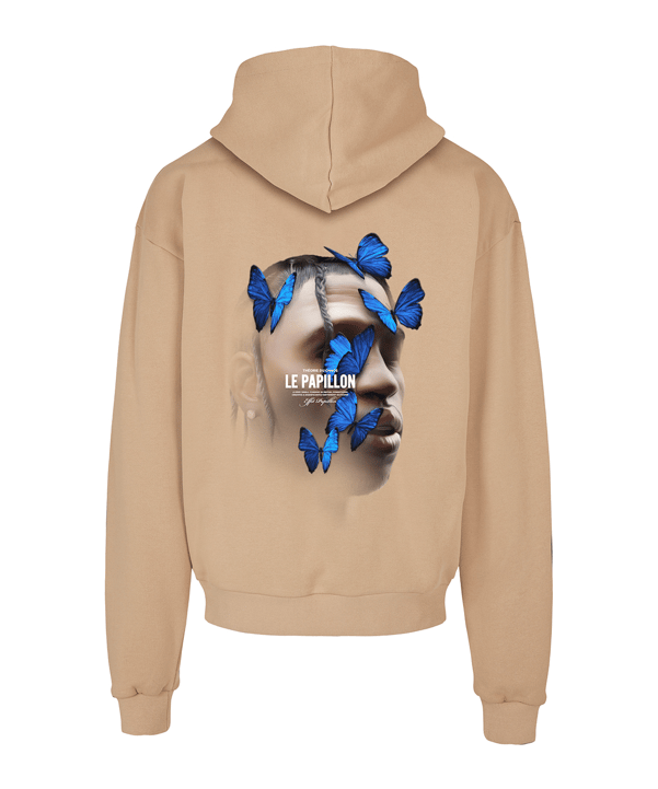 Mister Tee Le Papilloversized Hoody Beige - beige