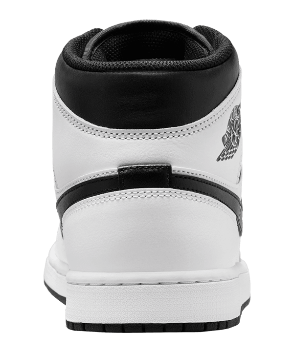 Jordan Air 1 Mid Weiss Schwarz F132 - weiss
