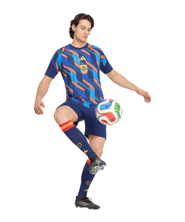 adidas RFEF Spagna Prematch T-shirt Blu - blu