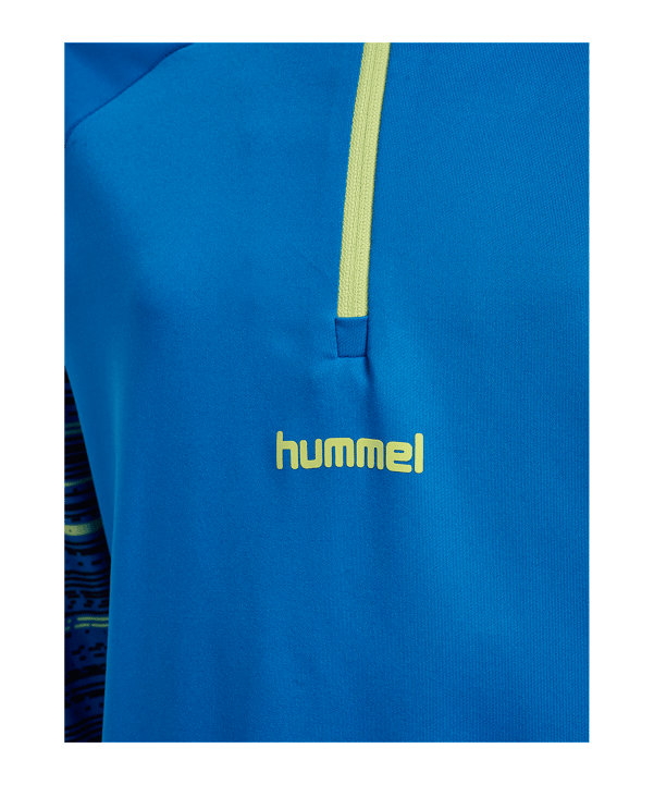 Hummel Blaze Pro Trg Half Zip Sweatshirt Kids Blau F8650 - blau