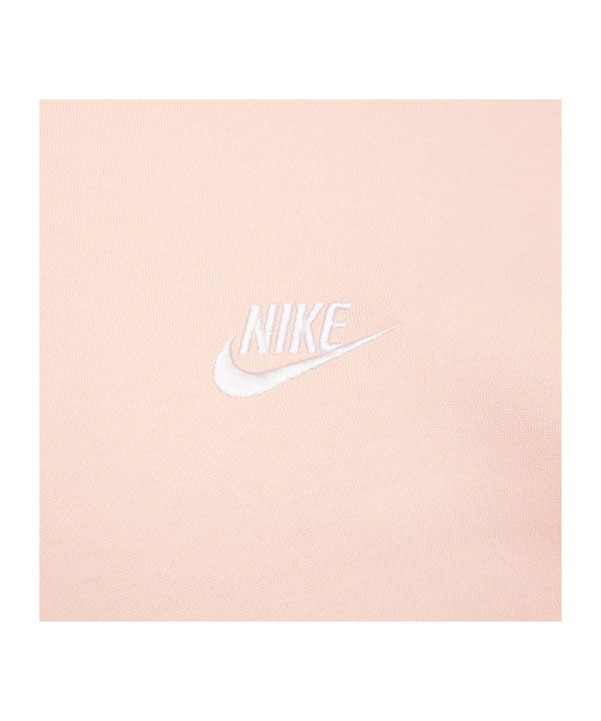 Nike Club Fleece Hoody Orange F664 - rosa