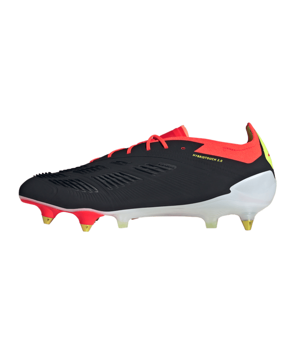 adidas Predator Elite SG Solar Energy Schwarz Weiss Rot - schwarz