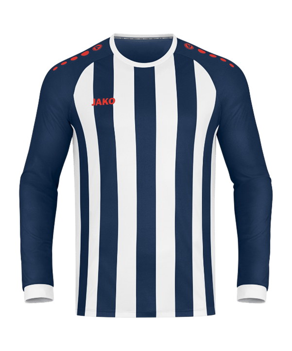 JAKO Inter Trikot Langarm Kids Blau Weiss Rot F935 - blau